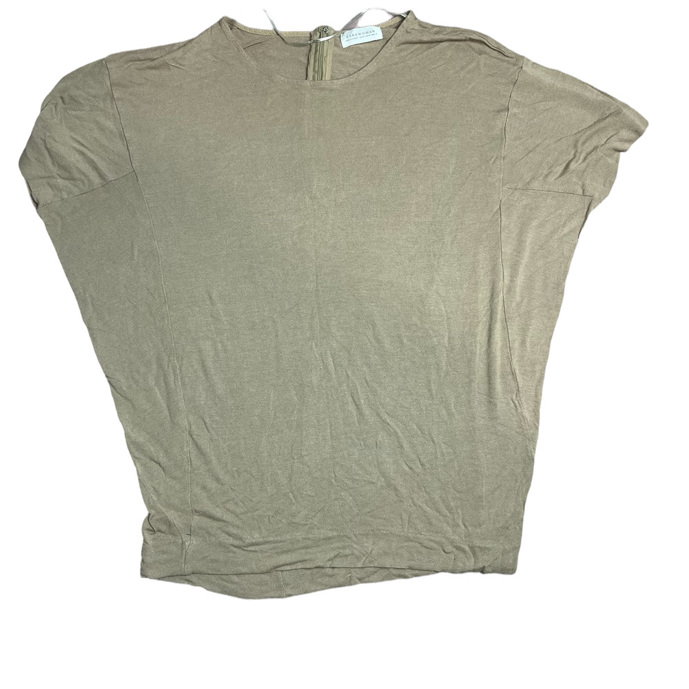 Zara Women's Brown Oversized Top Size M